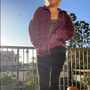 Purple Fleece Jacket. SIZE M/L.